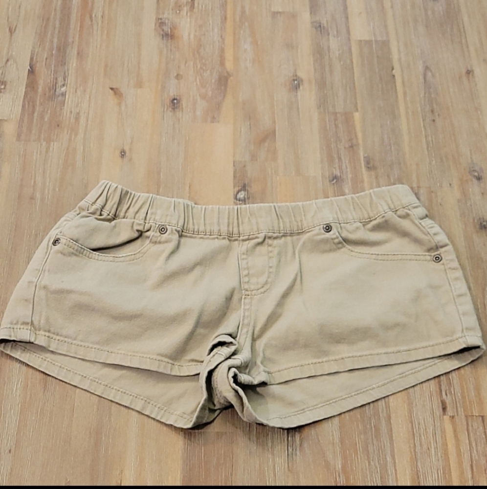 Bongo Khaki Shorts Elastic Waist Size Medium